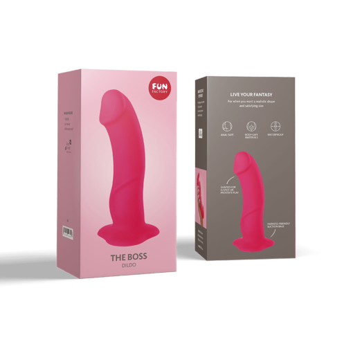 Fun Factory THE BOSS DILDO - pink Packungsansicht