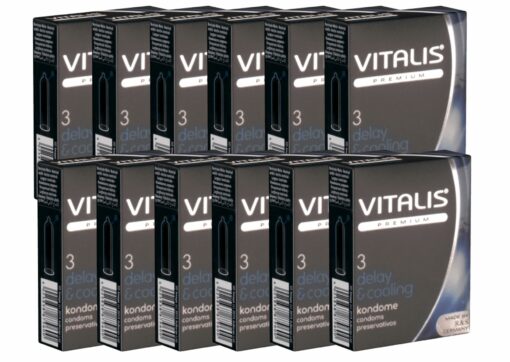 Vitalis delay & cooling Kondome 12x 3er Packung