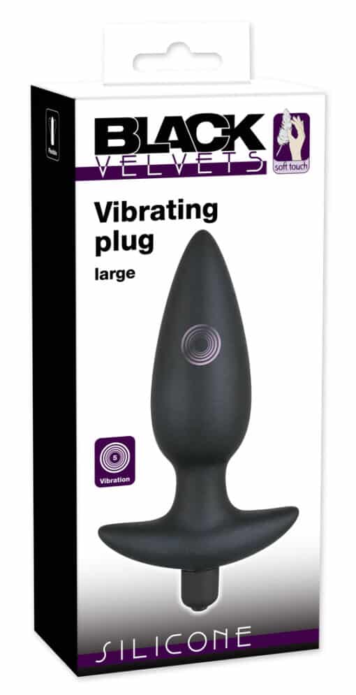 Black Velvets vibrierender Analplug Large Packungsansicht