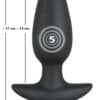 Black Velvets vibrierender Analplug Large Funktionsansicht