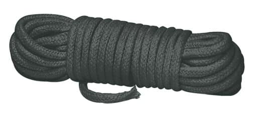 Bondage-Seil schwarz (7 Meter) Inhaltsansicht