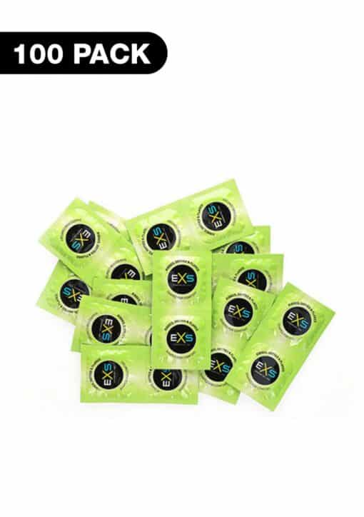EXS Ribbed & Dotted Comfy Fit (100 Kondome) Produktansicht