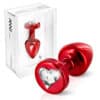 ANNI R Heart red T1 crystal - Analplug