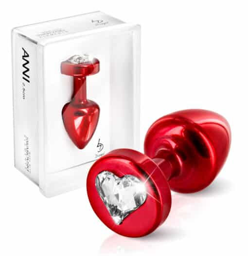 ANNI R Heart red T1 crystal - Analplug