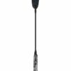 Icon Brands Glass Leather Riding Crop - Black