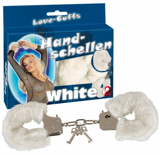 Handschellen "Love Cuffs" Weiß