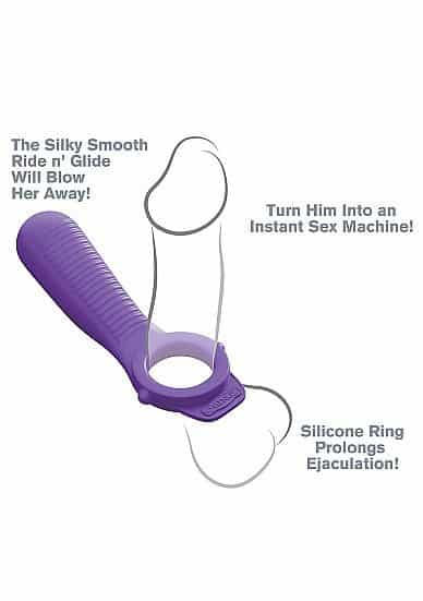 Pipedream Ride N' Glide Couples Ring - Purple