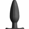 ElectraStim Silicone Noir Rocker Butt Plug - Medium