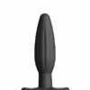 ElectraStim Silicone Noir Rocker Butt Plug - Small