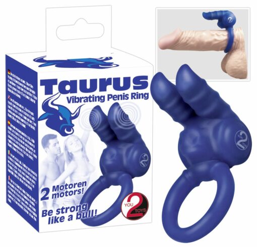 Taurus Vibr. Penisring blue