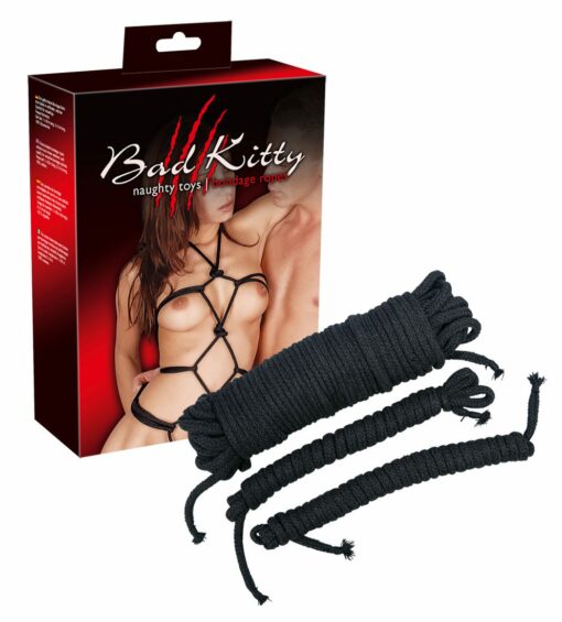 Bad Kitty 3er Set Bondage Seile schwarz