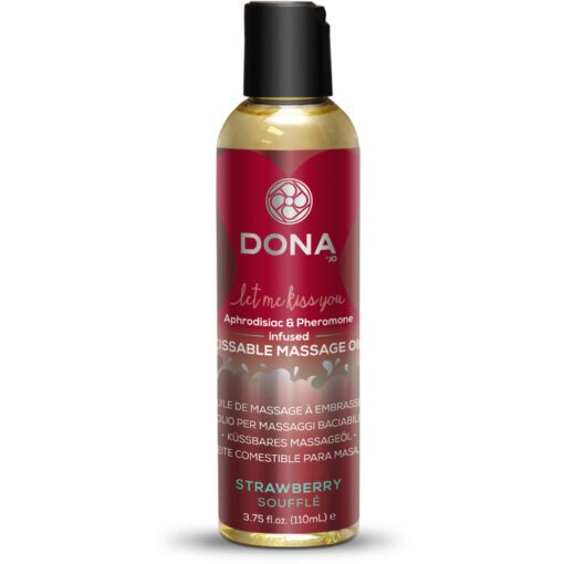 Dona - Kissable Massage Oil Strawberry Soufflé (110ml)