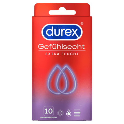 Durex Gefühlsecht Extra feucht (10 Kondome)