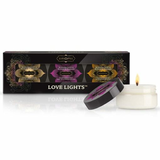 Kama Sutra - Love Lights Massagekerzen Set