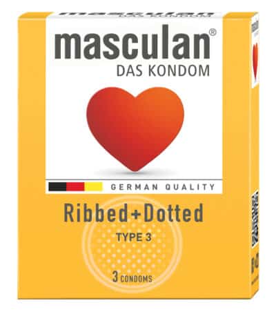Masculan Type 3 gerippt und genoppt (3 Kondome)