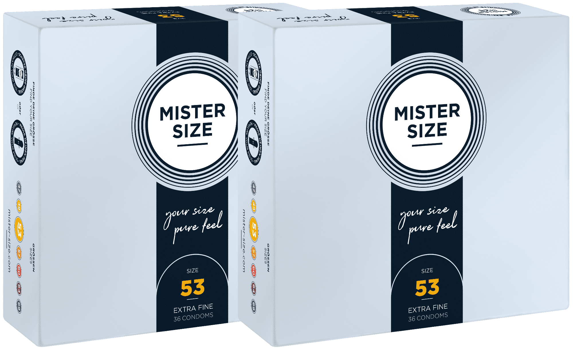 MISTER SIZE 53 - M (72 Kondome)