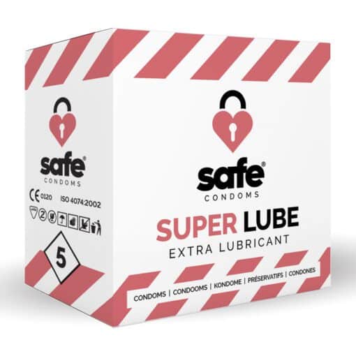 Safe Condoms - Super Lube extra feucht (5 Kondome)