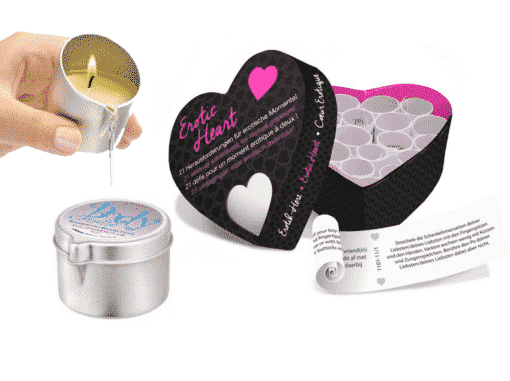 Erotic Heart mini  & Body Candle Erotica