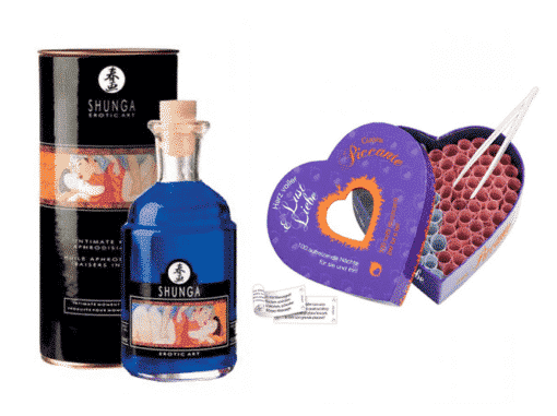Shunga Aphrodisiac Oil Exotic Fruits & Herz voller Lust & Liebe