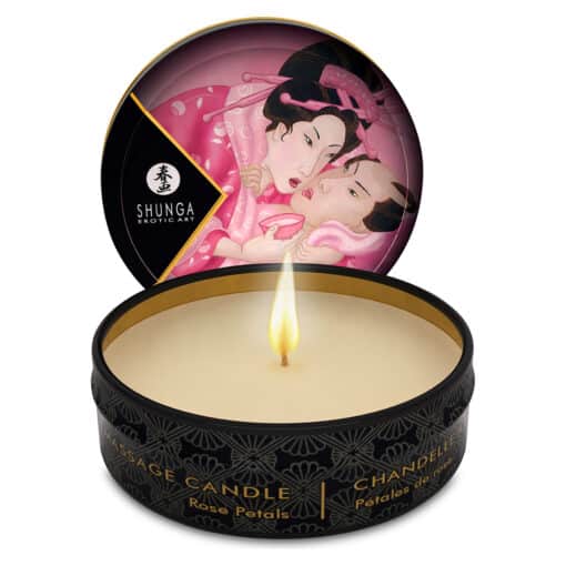 Shunga - Massage Candle Rose Petals (30ml)