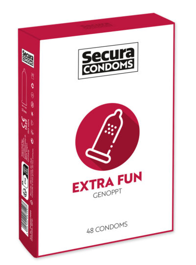 Secura Extra Fun - genoppt (48 Kondome)