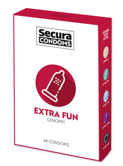 Secura Extra Fun - genoppt (48 Kondome)