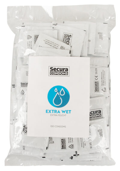 Secura Extra Wet – Extra feucht (100 Kondome im Beutel)